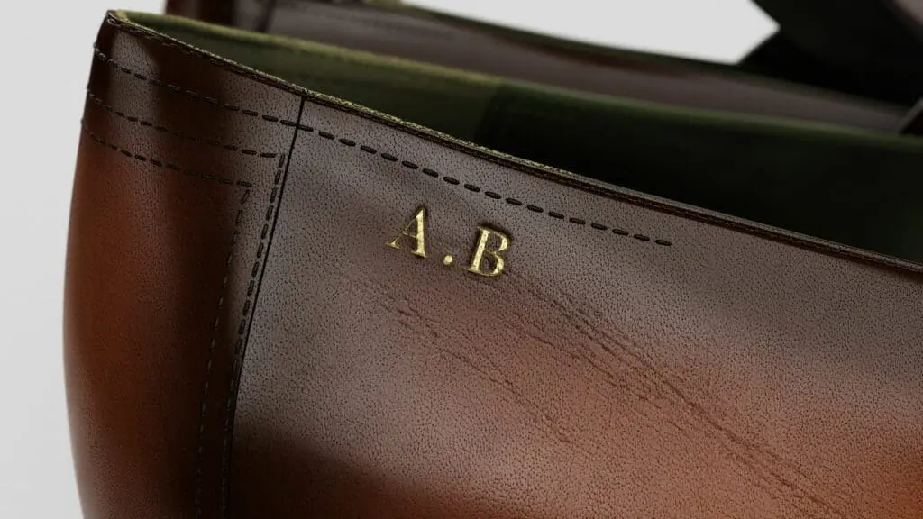 3D Monogramming on a berluti shoe